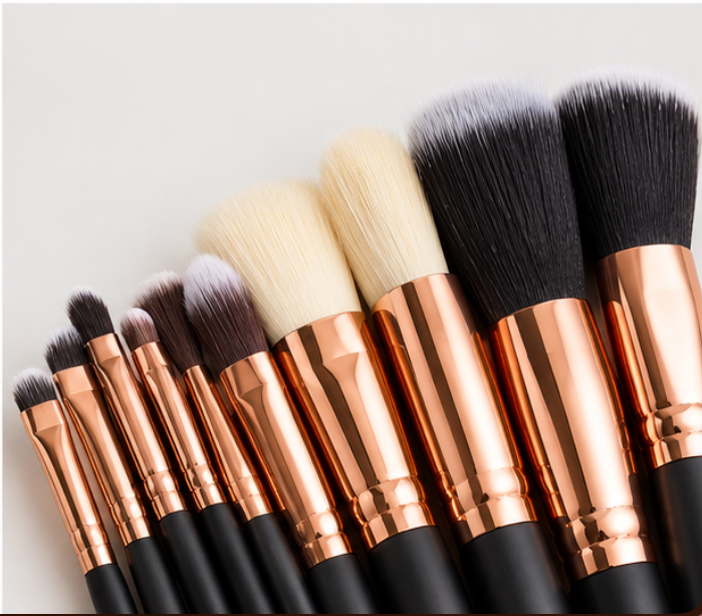 Professional Makeup Brush Set – 15 or 6  Piece with Cosmetic Pouch